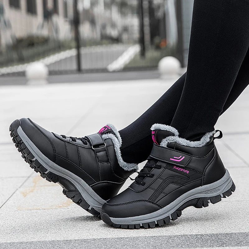New 2024 Women Winter Waterproof Boots Designer Australian Platform Boots for Leather Warm Ankle Fur Booties Luxury Boots