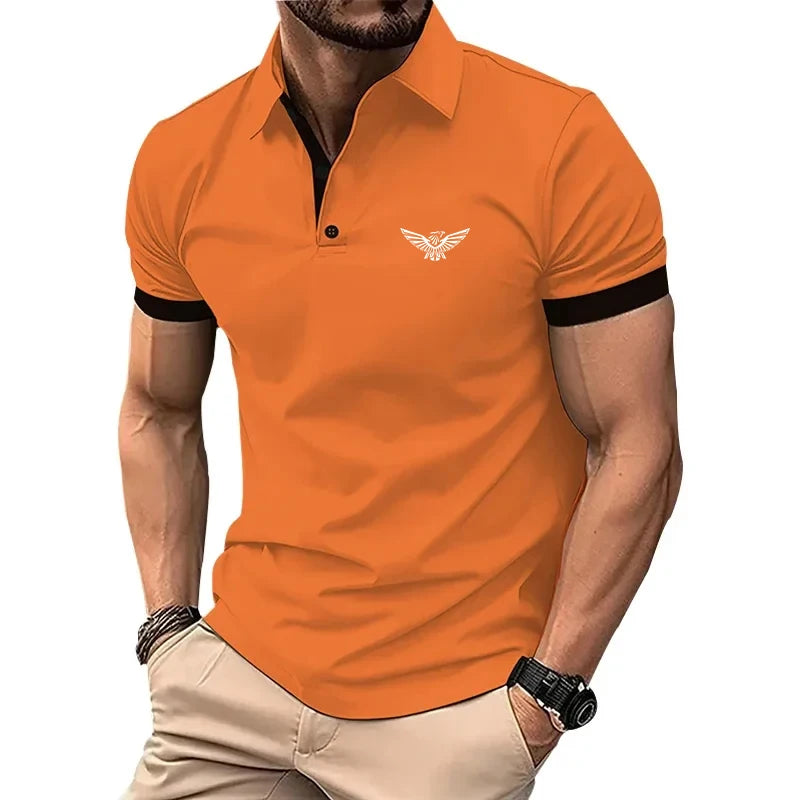 New Polo Shirt Men Summer Men's Shorts Sleeve Polo Men Tee Shirt