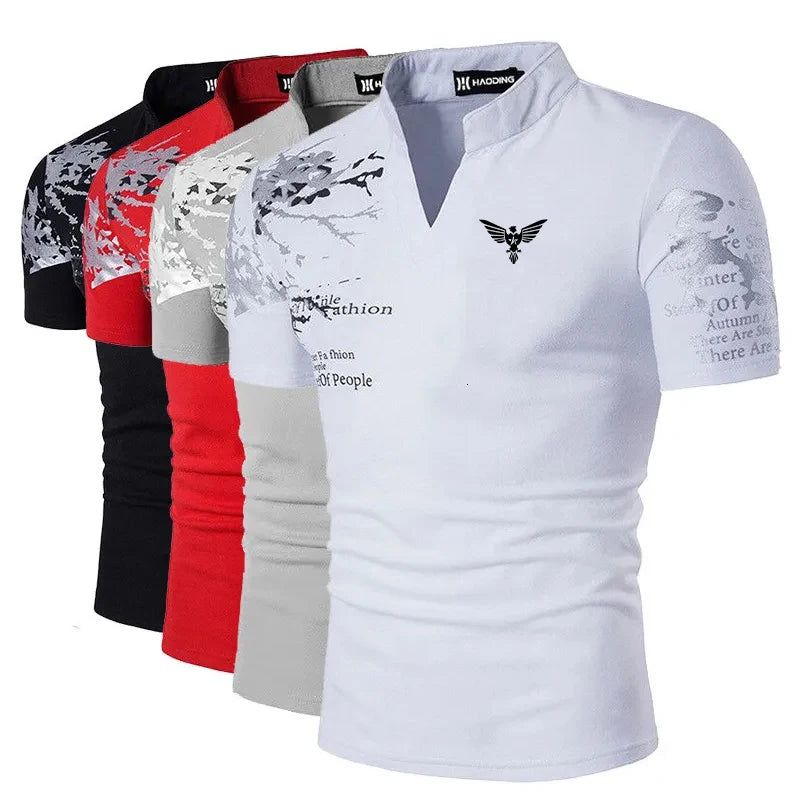 Men's Polo Shirt Pullover Sweatshirt Sports Daily Wear Short Sleeve Fashion Comfortable Spring & Summer Regular Fit Polo Shirt