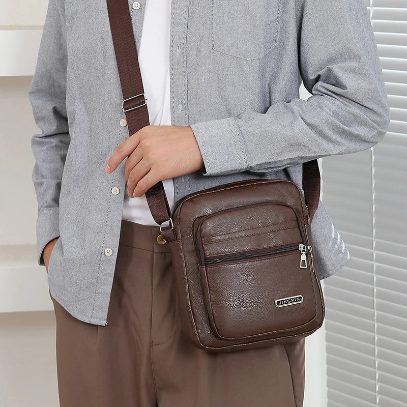 Men Nylon Shoulder Bag Messenger Bag Casual Waterproof Nylon Zipper Pocket Handbag Fashion Tote Travel Male Crossbody Bags