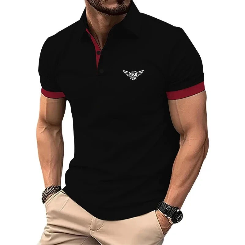 New Polo Shirt Men Summer Men's Shorts Sleeve Polo Men Tee Shirt