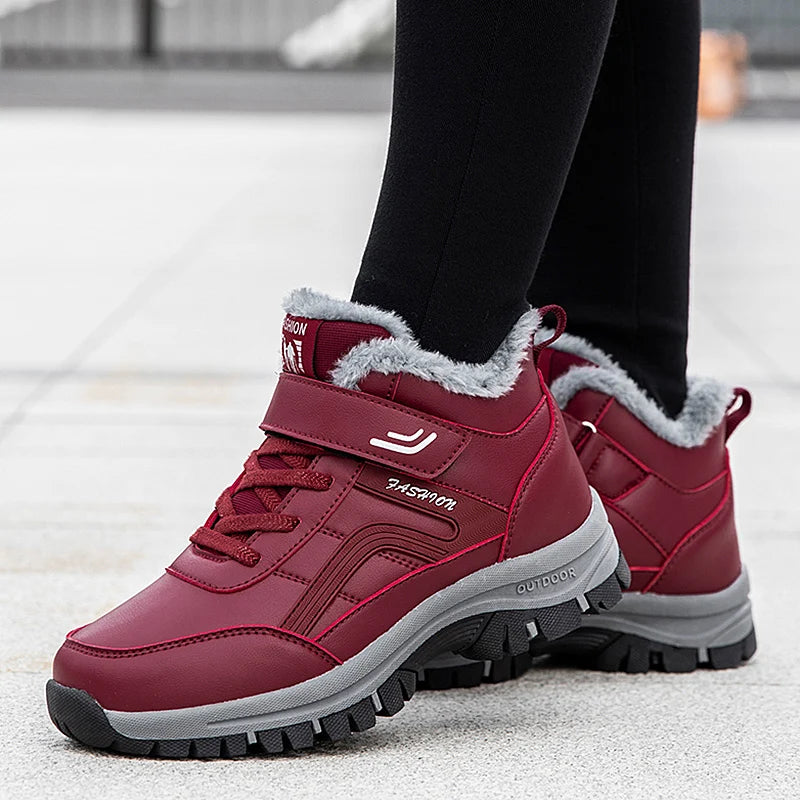 New 2024 Women Winter Waterproof Boots Designer Australian Platform Boots for Leather Warm Ankle Fur Booties Luxury Boots
