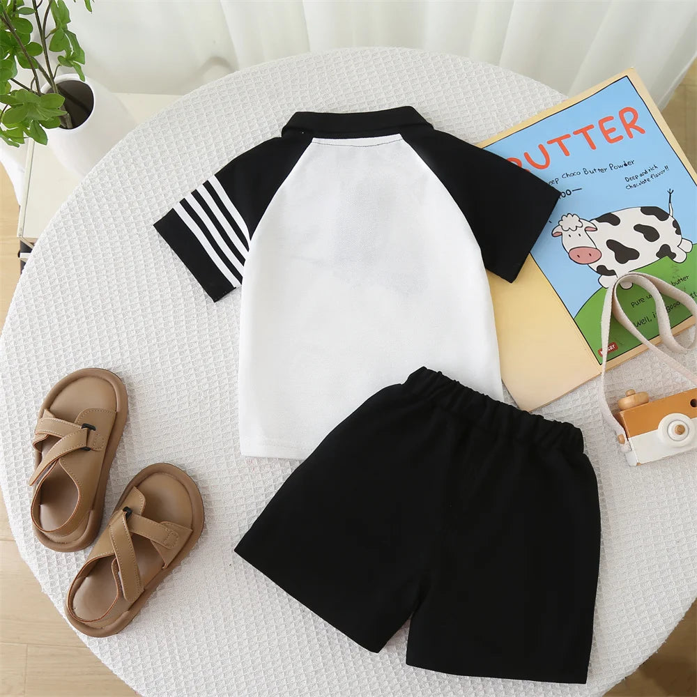 Summer New Baby Boys Clothes Suit Children Shirt Shorts 2Pcs/Sets Toddler Clothing Infant Casual Sports Costume Kids Tracksuits