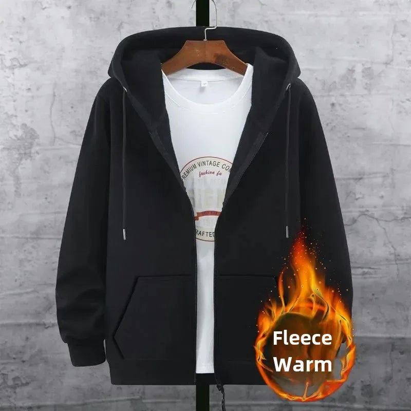 Clearance Sale Thickened Loose-Fit Merino Wool Sweatshirt Workwear For Men Durable Autumn Winter Casual Environment
