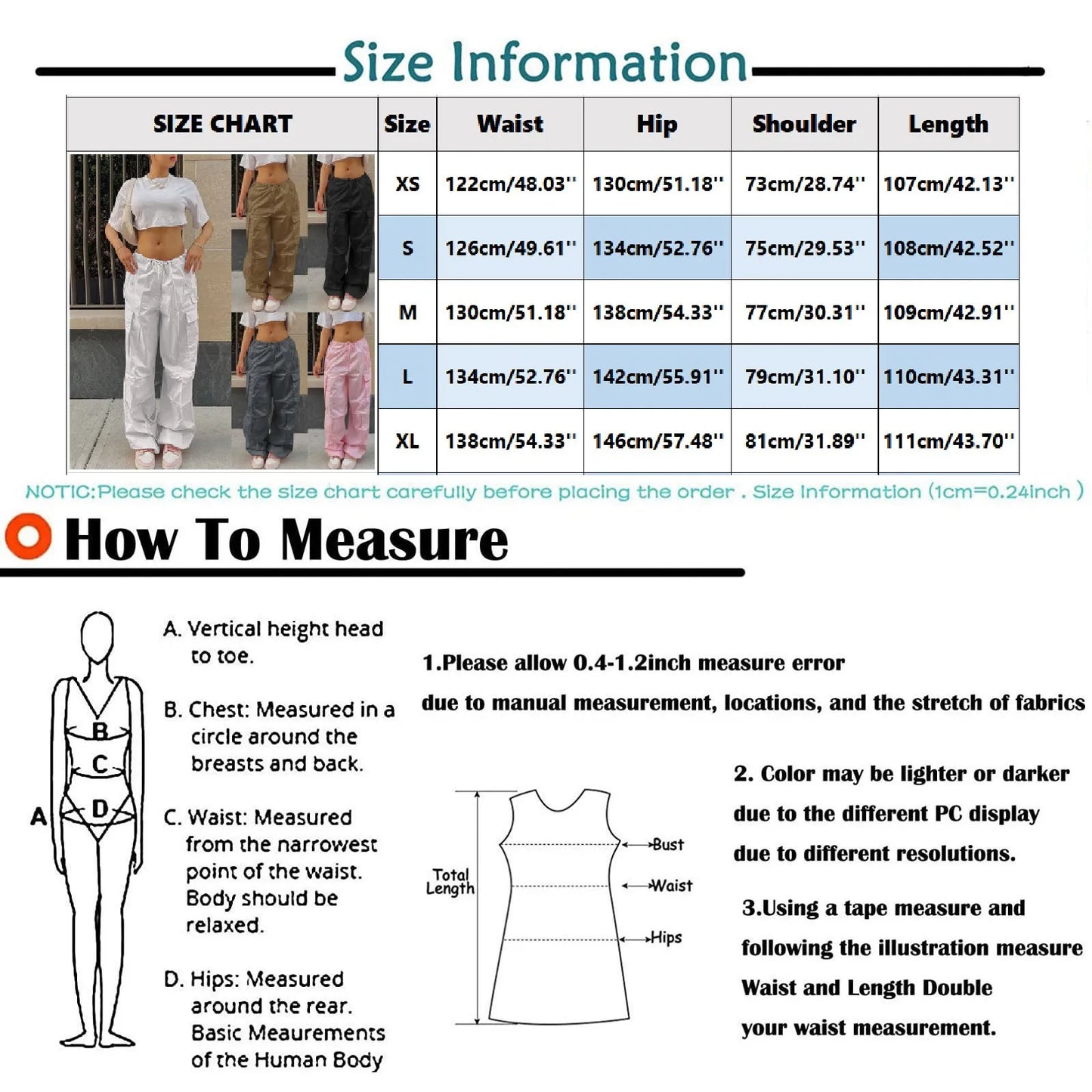 Y2K Clothing Oversized Drawstring Low Waist Parachute Loose Fit Sweatpants Trousers Women Jogger Cargo Pants Streetwear Outfits