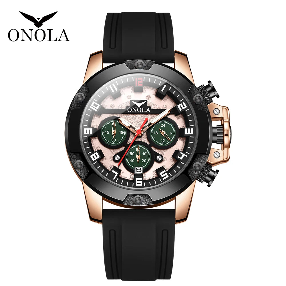 ONOLA Brand 6858 Hand Watch Men Waterproof Custom Luxury Men'S Watch Water Resistance Wrist Quartz Watches Wholesale