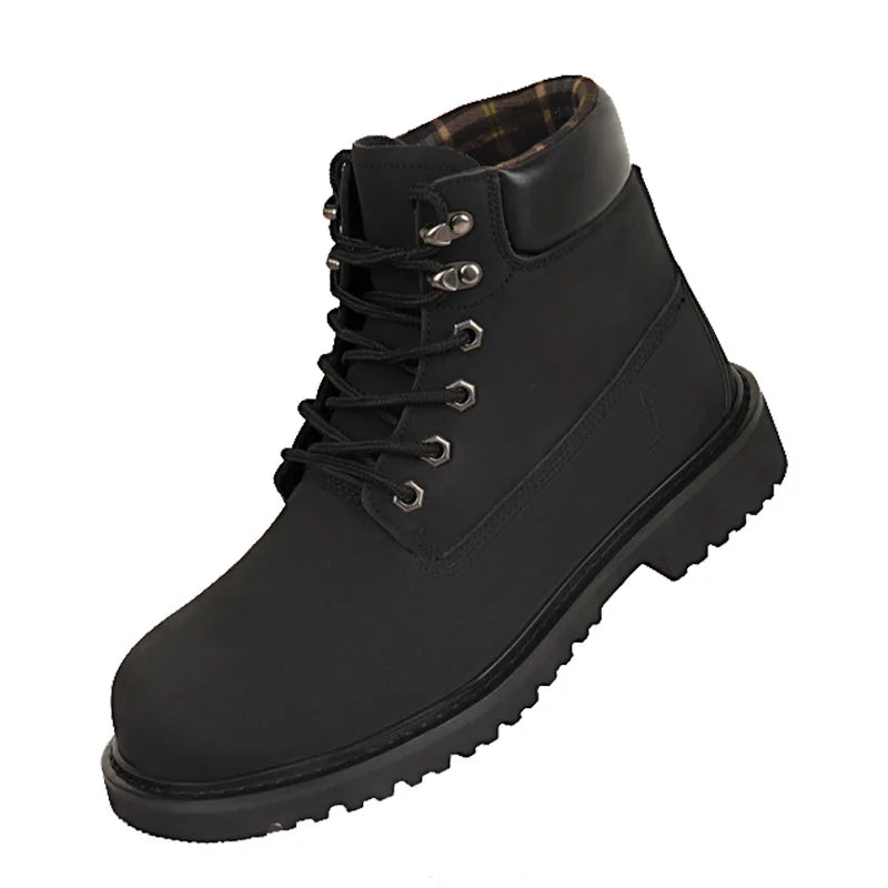 ZG HSSL 636 SAFETYLEADERS Light Weight Leather Work Boots,fashionable Men Yellow Safety Boots