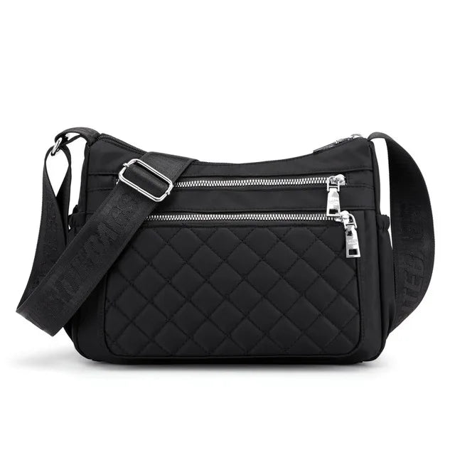Yogodlns Women Nylon Shoulder Bag Waterproof Multi-pocket Zipper Bag Ladies Travel Messenger Bag For Designer Bolsa Feminina