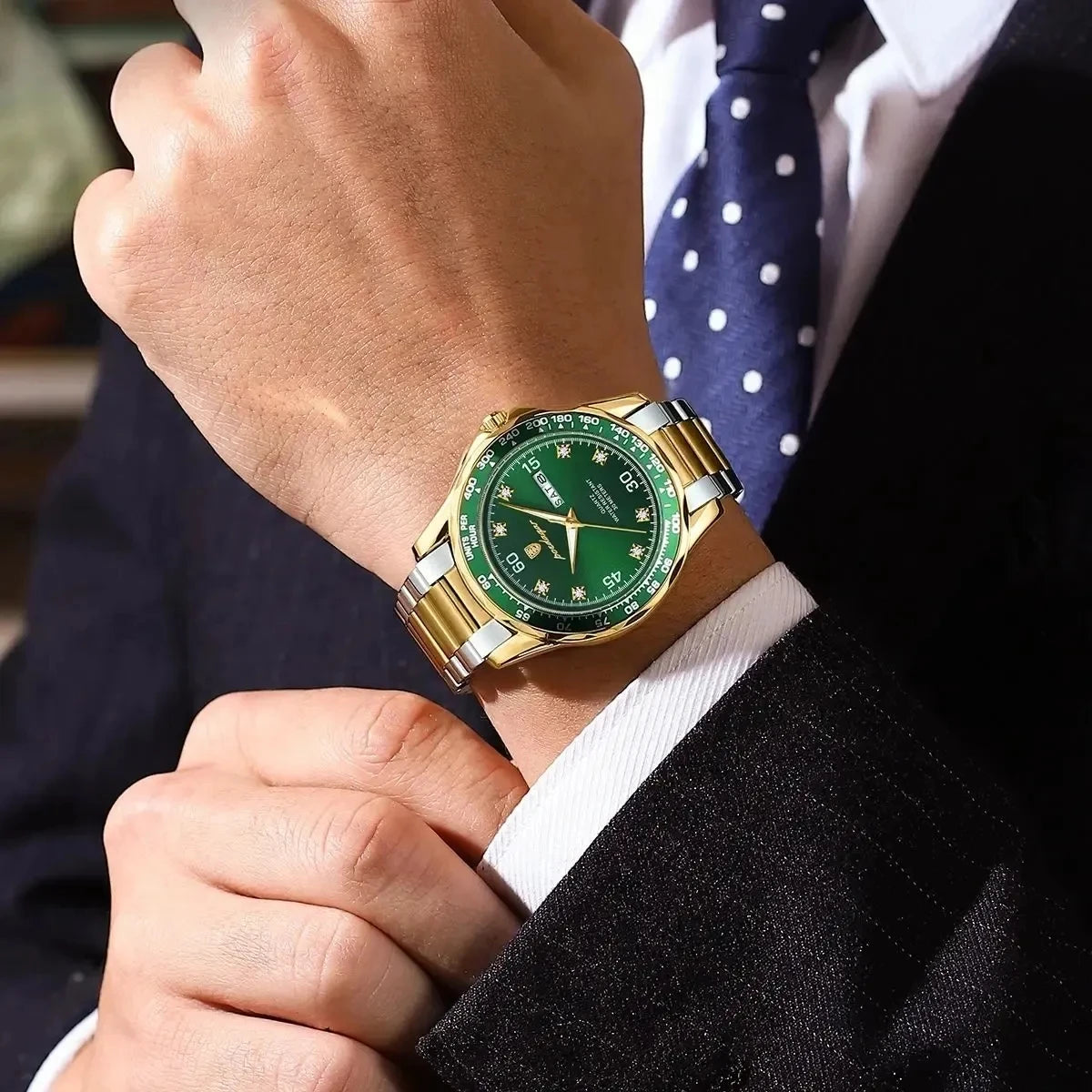 POEDAGAR 963 Luminous Watch for Men Stainless Steel Sport Top Brand Luxury Quartz Wristwatch 2024 Hot Waterproof Men's Watches