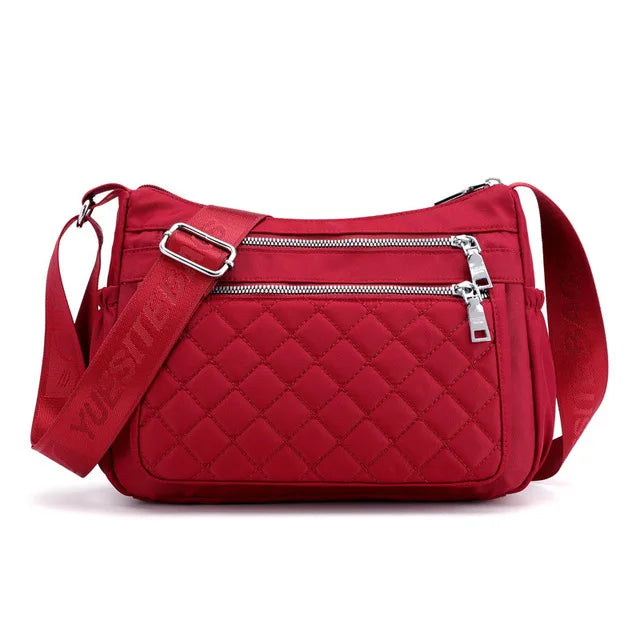 Yogodlns Women Nylon Shoulder Bag Waterproof Multi-pocket Zipper Bag Ladies Travel Messenger Bag For Designer Bolsa Feminina