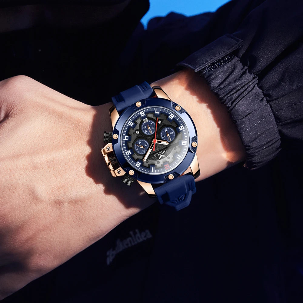ONOLA Brand 6858 Hand Watch Men Waterproof Custom Luxury Men'S Watch Water Resistance Wrist Quartz Watches Wholesale