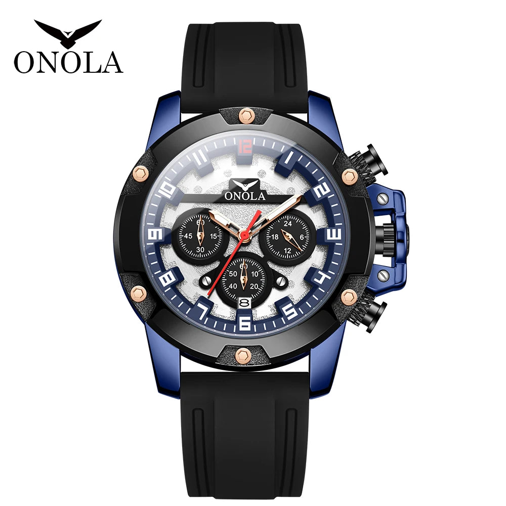 ONOLA Brand 6858 Hand Watch Men Waterproof Custom Luxury Men'S Watch Water Resistance Wrist Quartz Watches Wholesale