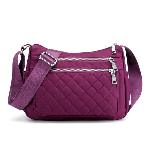 Yogodlns Women Nylon Shoulder Bag Waterproof Multi-pocket Zipper Bag Ladies Travel Messenger Bag For Designer Bolsa Feminina