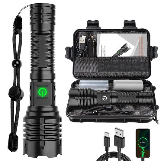 Thor LED Flashlight 10000lm with Replaceable Battery IP65 Waterproof Flashlight With Replaceable Battery. Minimum order 2