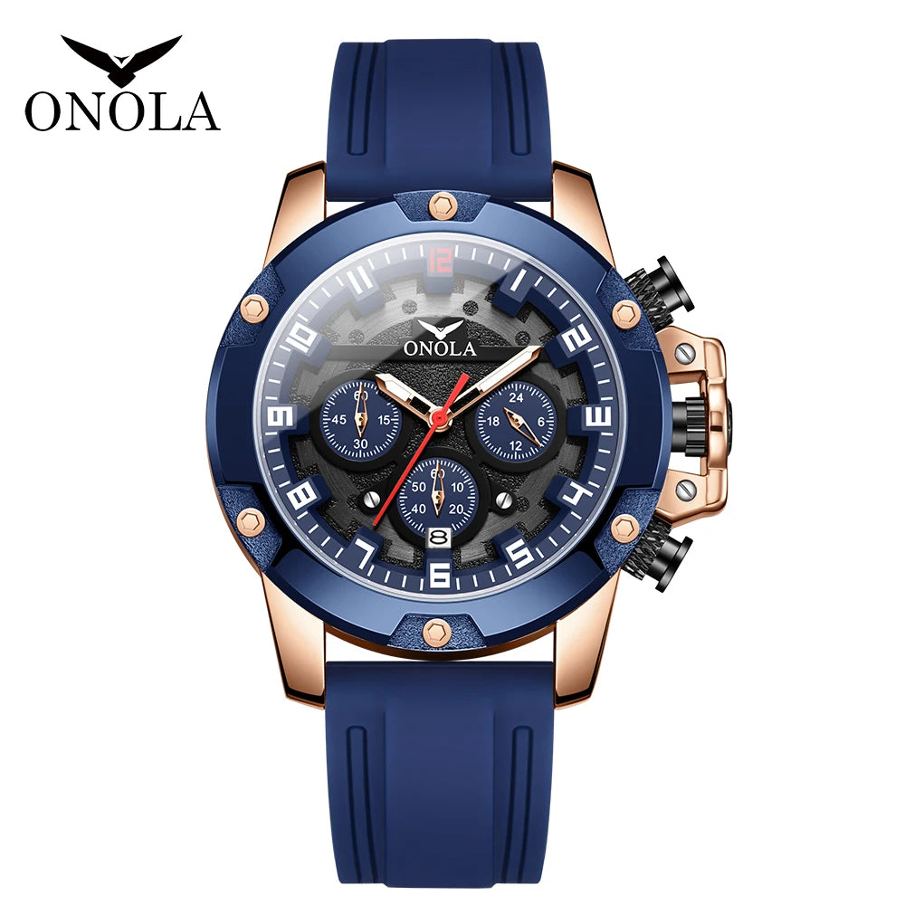 ONOLA Brand 6858 Hand Watch Men Waterproof Custom Luxury Men'S Watch Water Resistance Wrist Quartz Watches Wholesale