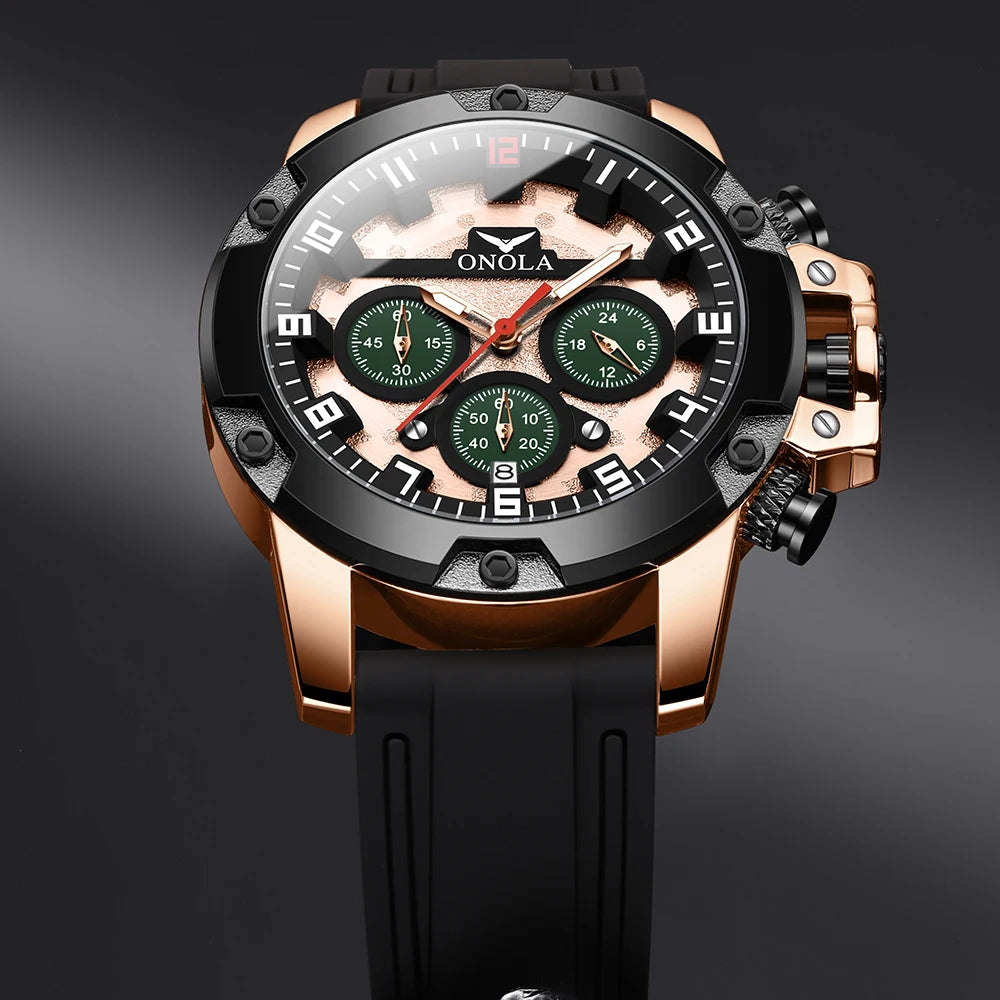 ONOLA Brand 6858 Hand Watch Men Waterproof Custom Luxury Men'S Watch Water Resistance Wrist Quartz Watches Wholesale