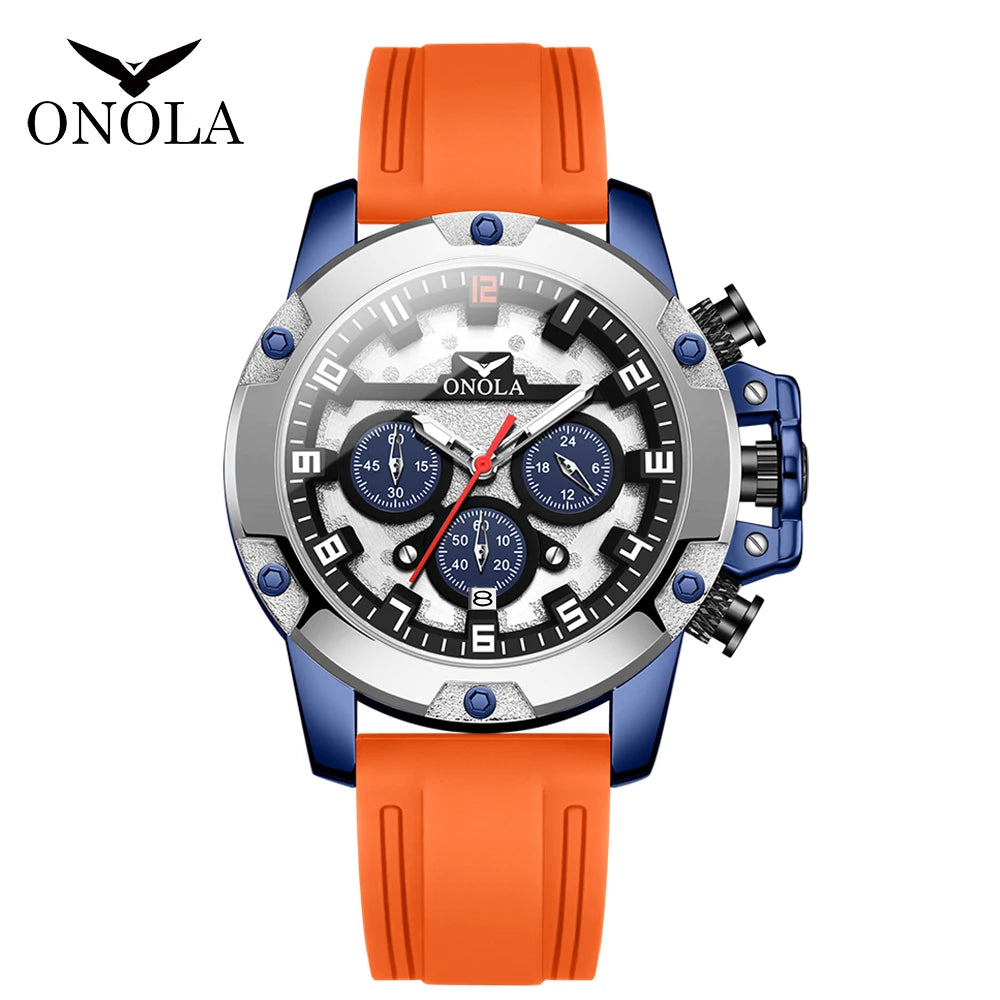ONOLA Brand 6858 Hand Watch Men Waterproof Custom Luxury Men'S Watch Water Resistance Wrist Quartz Watches Wholesale