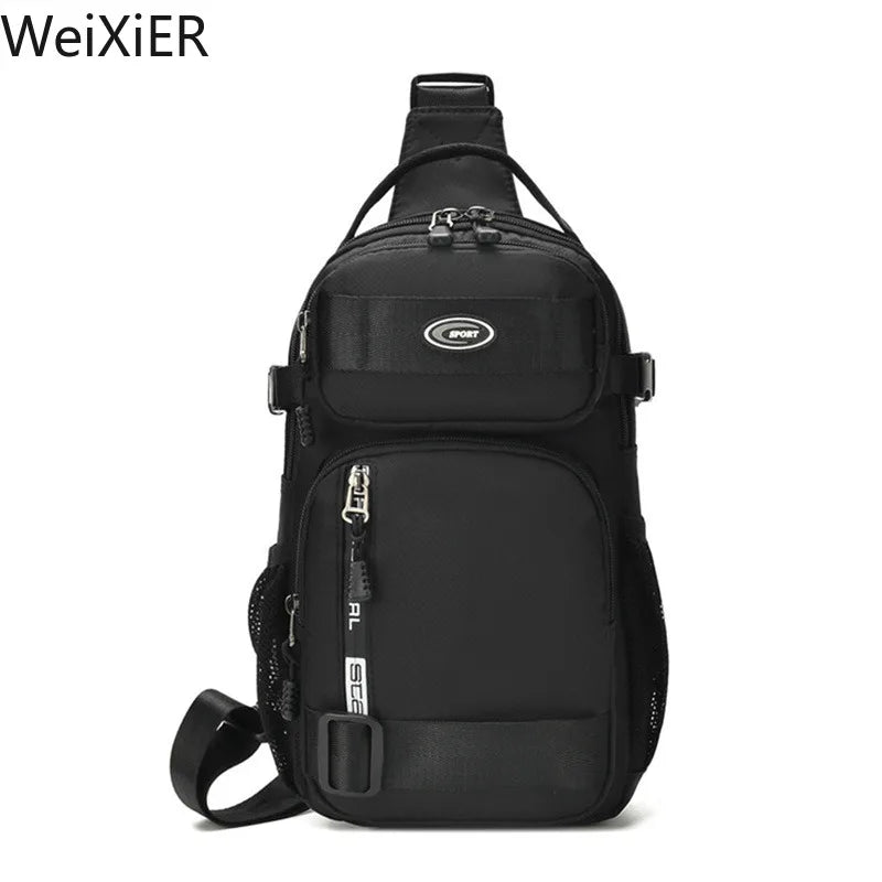 Fashion Multifunction Men's Shoulder Bag Running Outdoor Sling Crossbody Bags Male Travel Trend High Capacity Sport Chest Bag