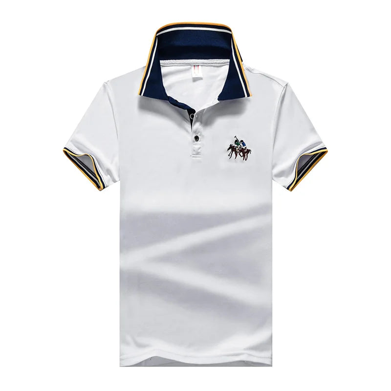 Plus Size 8xl 7xl 6xl Summer Polo Shirts Men Classic Embroidery Men's Polos Lapel Breathable Tee Shirt Male Camisa Masculina