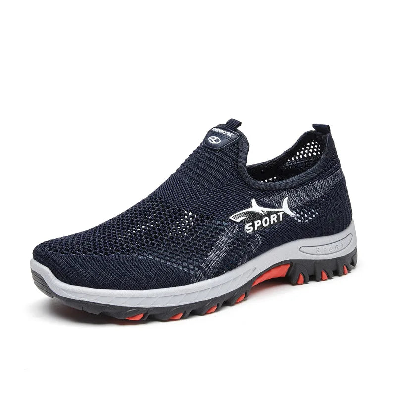Summer Mesh Men Shoes Lightweight Sneakers Men Fashion Casual Walking Shoes 2024 Breathable Mens Hiking Shoes 2025 Fashion Shoes