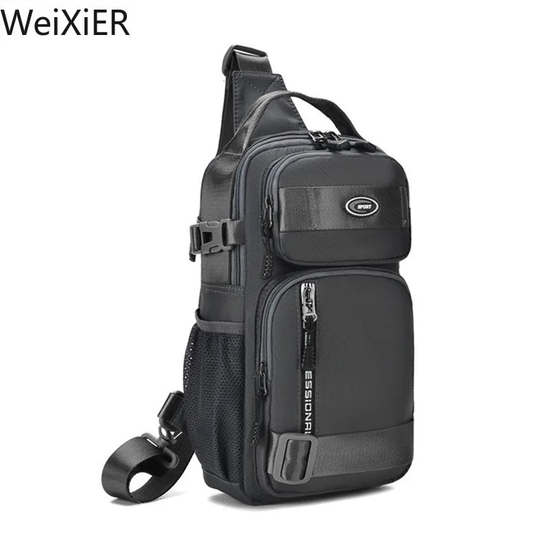Fashion Multifunction Men's Shoulder Bag Running Outdoor Sling Crossbody Bags Male Travel Trend High Capacity Sport Chest Bag
